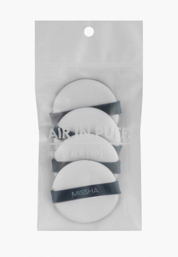 

Набор спонжей для макияжа Missha, Синий, Air in Puff Blue 4P, 4 шт