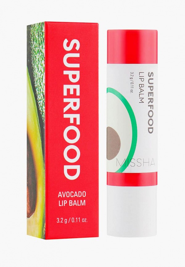 

Бальзам для губ Missha, Прозрачный, Super Food Avocado, 3.2 г