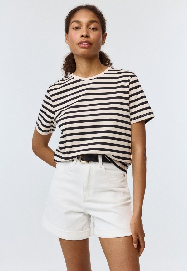

Футболка Sela, Бежевый, ELLY NORMAL FIT