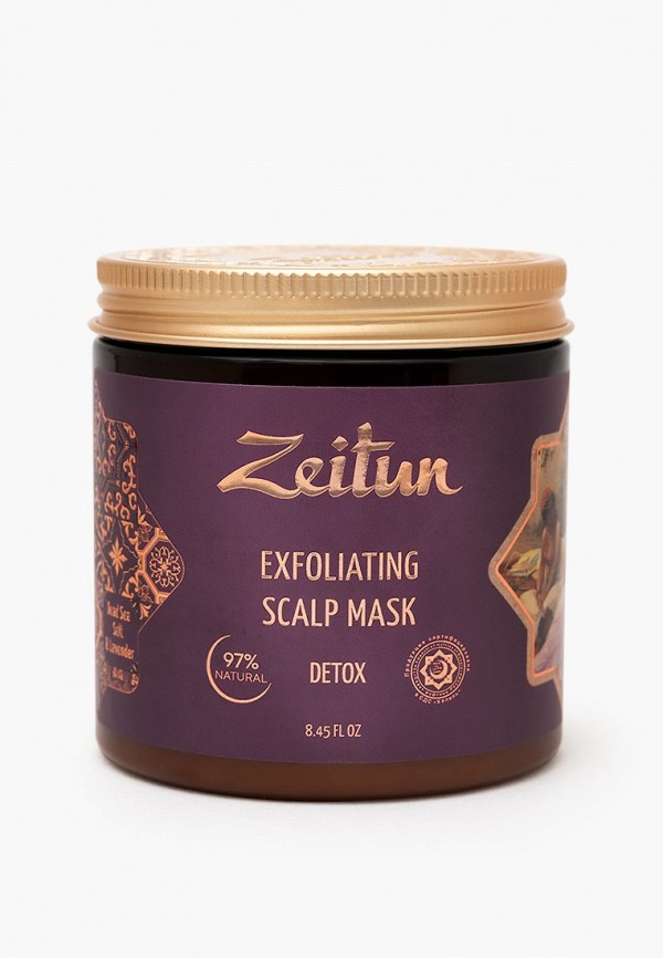 Маска для волос Zeitun травяная Детокс со скрабирующим эффектом, 250 мл