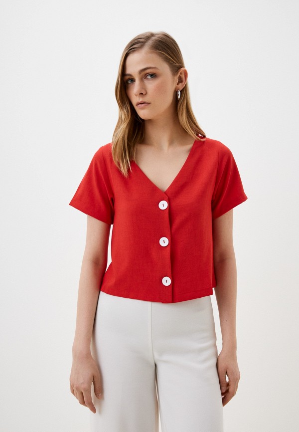 Блуза Viaville цвет Красный 