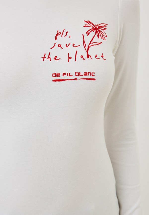 фото Лонгслив de fil blanc