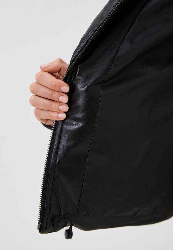 фото Куртка кожаная утепленная abricot