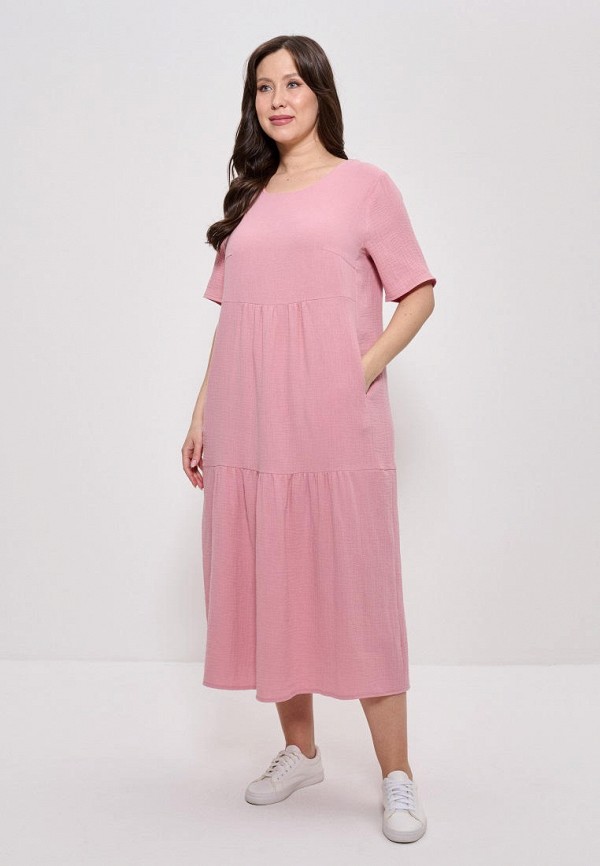 Платье Cleo розовый, размер 50, фото 2