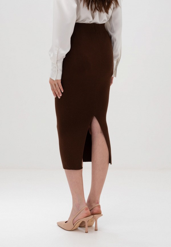Юбка Zhakko коричневый, размер 40, фото 3