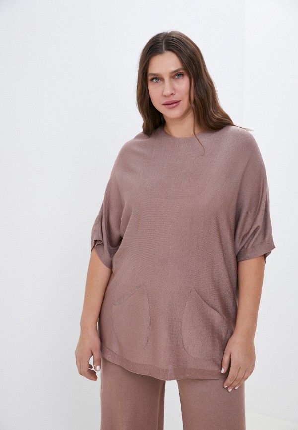 Костюм Adele Fashion коричневый, размер 46, фото 2