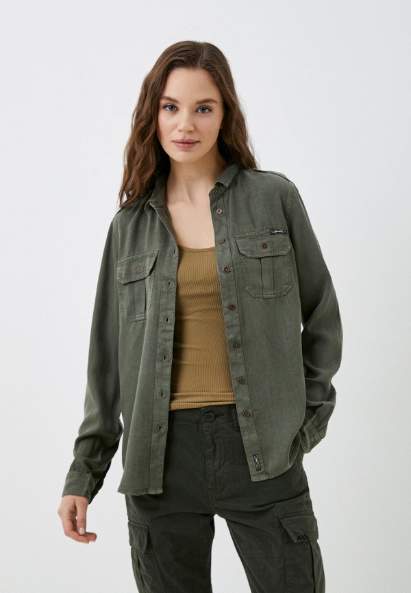 Блуза Superdry хаки, размер 46, фото 1