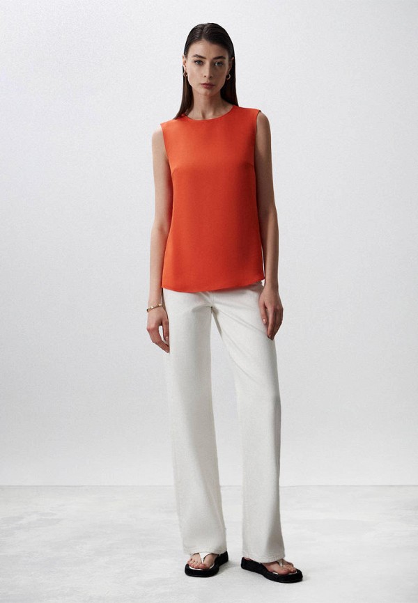 Блуза Charuel оранжевый, размер 46, фото 2