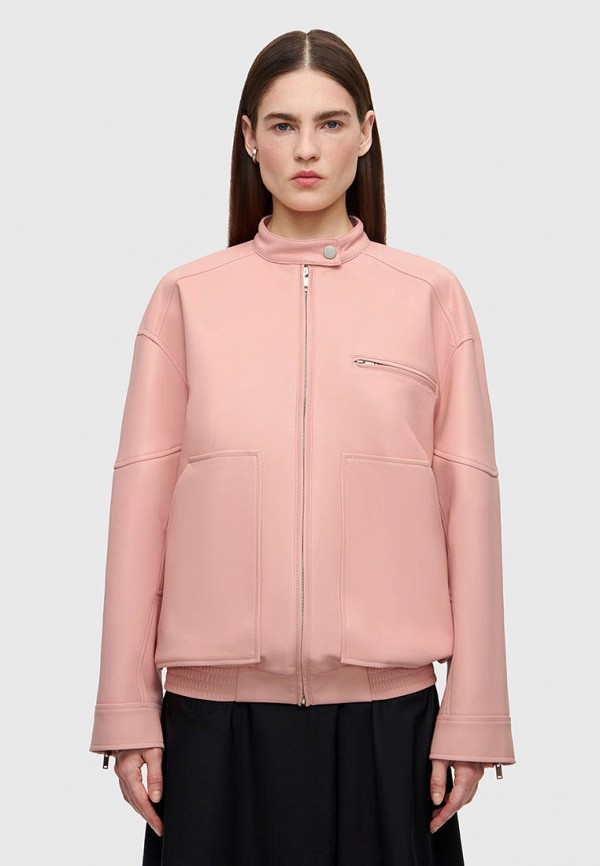 Куртка кожаная Studio 29 розового цвета