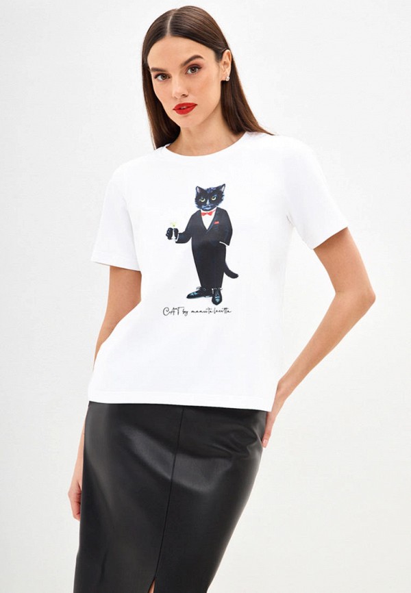 

Футболка Manii'ta Lacitta, Белый, Кот