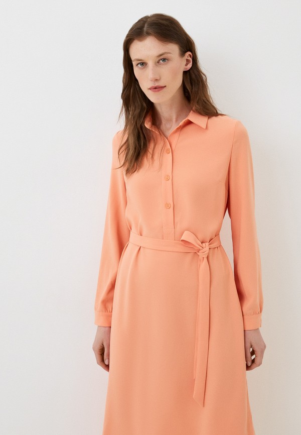 Платье Vladi Collection оранжевый, размер 46, фото 2