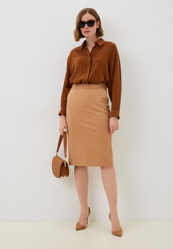 Юбка Shamani коричневый, размер 50, фото 2