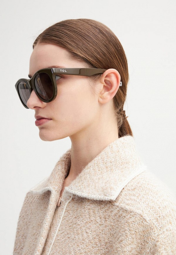 Очки солнцезащитные Tol Eyewear хаки, размер 00, фото 3
