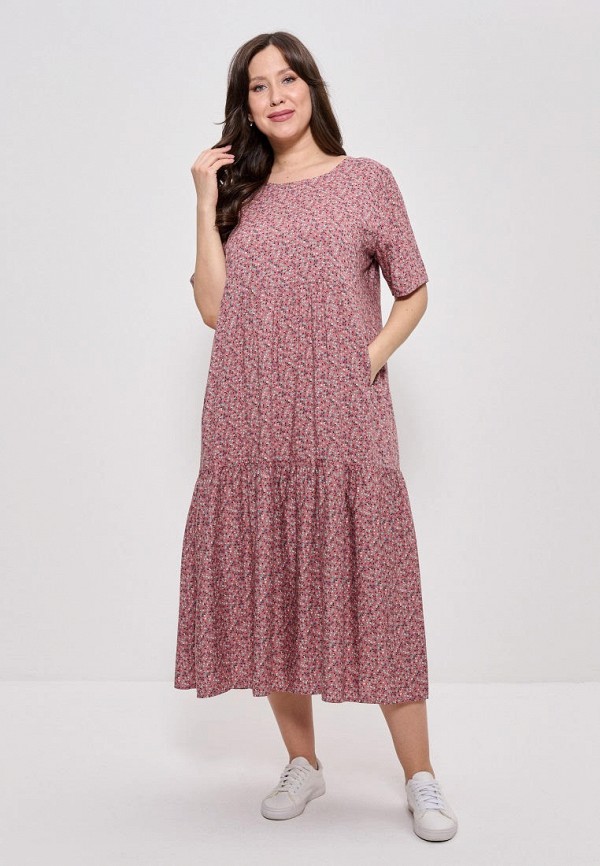 Платье Cleo розовый, размер 60, фото 2