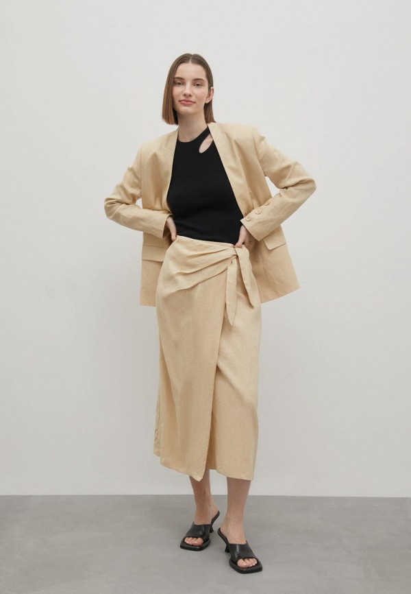 Юбка Finn Flare бежевый, размер 46, фото 2