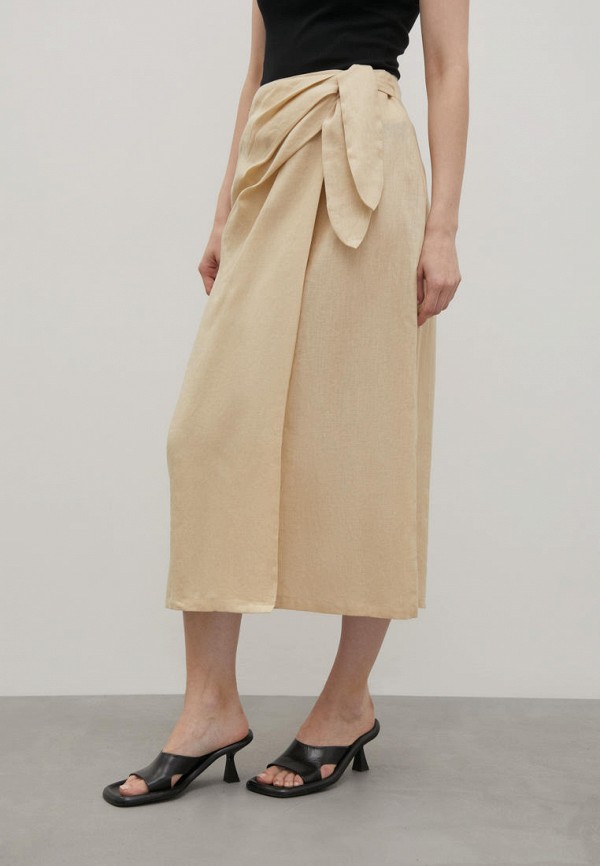 Юбка Finn Flare бежевый, размер 46, фото 4