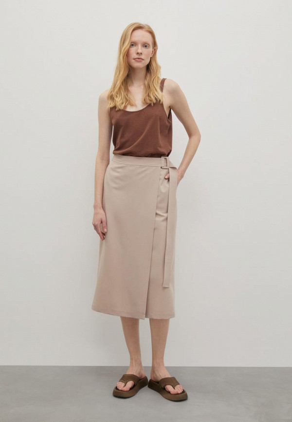 Юбка Finn Flare бежевый, размер 46, фото 2