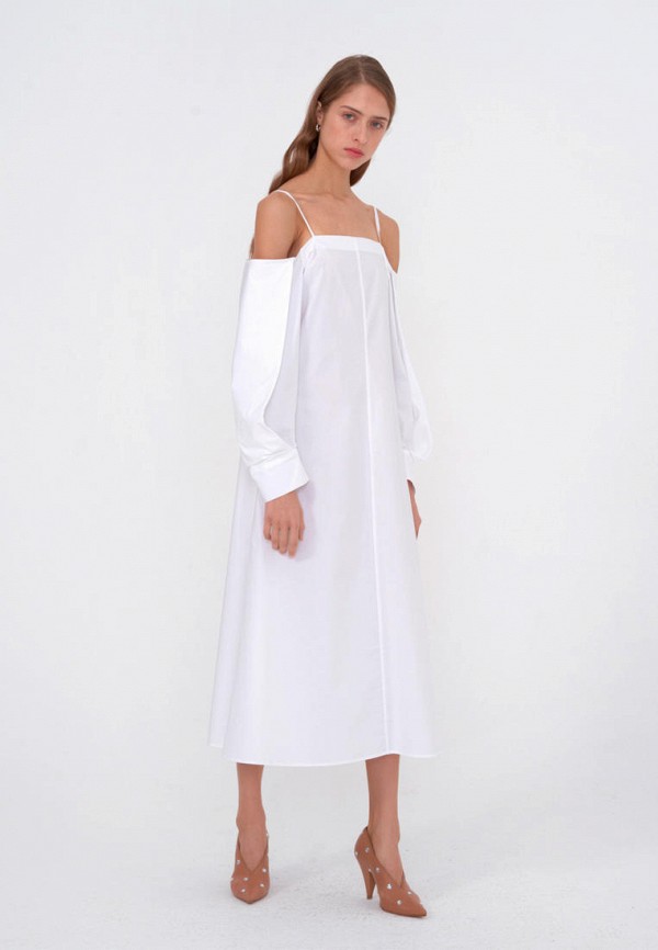 Платье Erika Cavallini белый, размер 42, фото 4