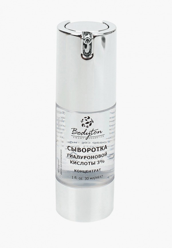 

Сыворотка для лица Bodyton, Прозрачный, Bodyton, гиалуроновая кислота низкомолекулярная 3%, 30 мл.