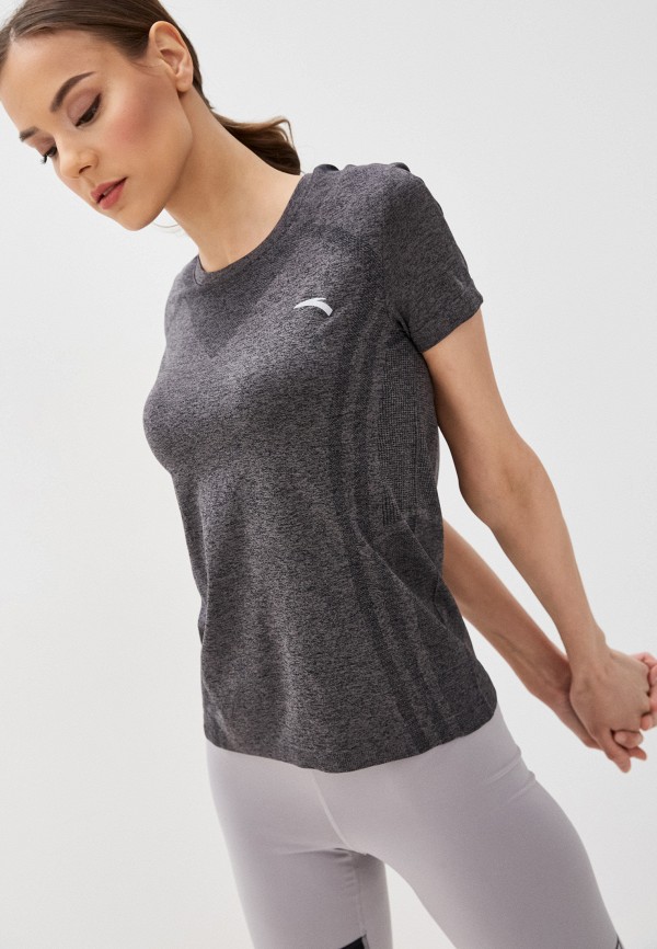 

Футболка спортивная Anta, Серый, Running Jogging A-SEAMLESS