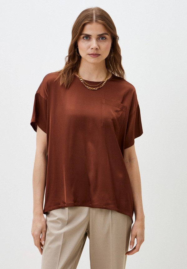 

Блуза Lusio, Коричневый, Lamoda Online Exclusive
