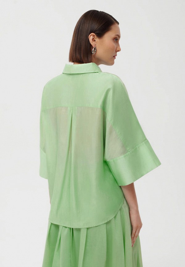 Блуза GLVR цвет Зеленый  Фото 3
