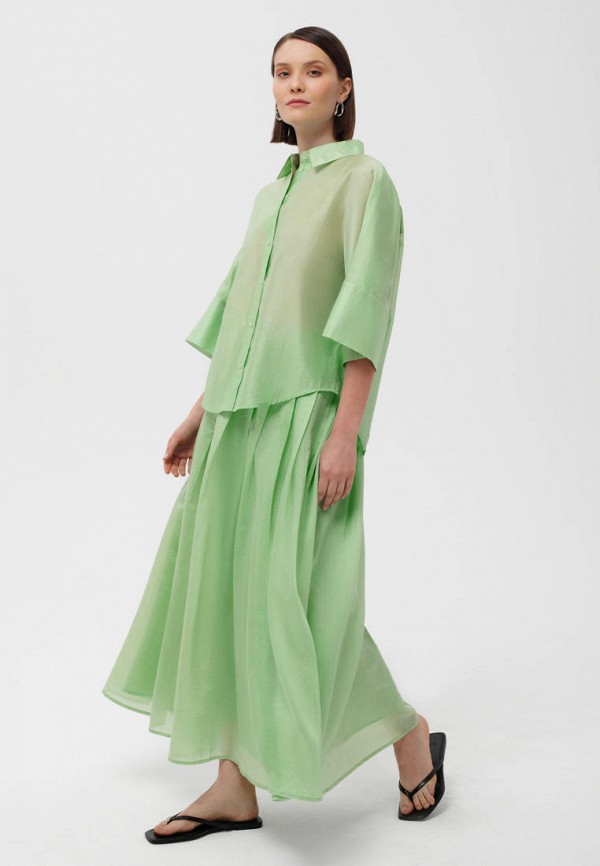 Блуза GLVR цвет Зеленый  Фото 4