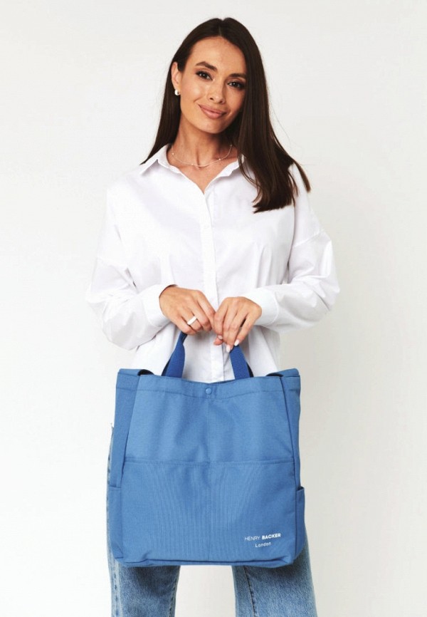 Сумка Henry Backer голубой, размер 00, фото 5