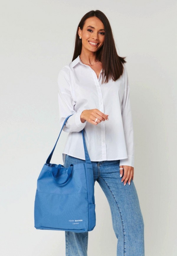 Сумка Henry Backer голубой, размер 00, фото 7