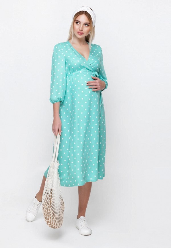 

Платье Юла Мама, Бирюзовый, Юла Мама MP002XW0XFEQ