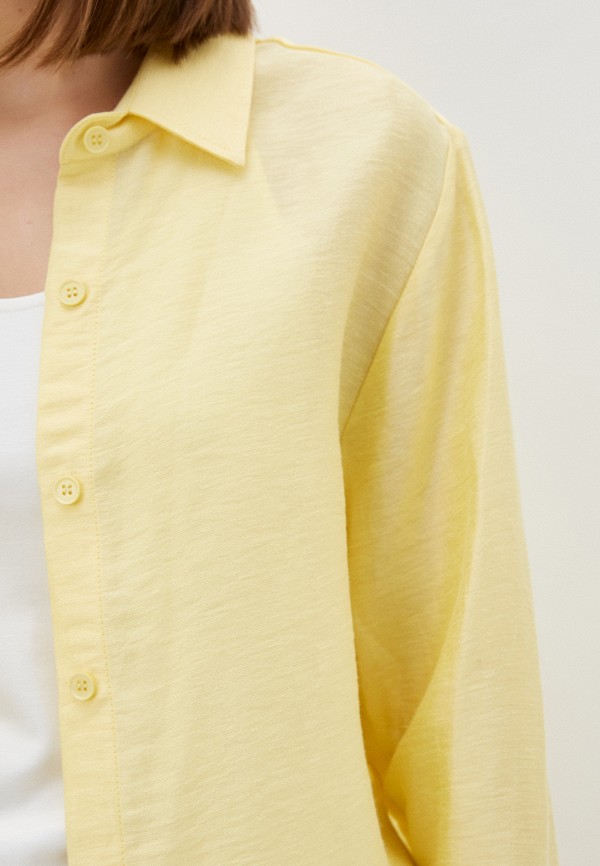 Рубашка Basis цвет Желтый  Фото 4