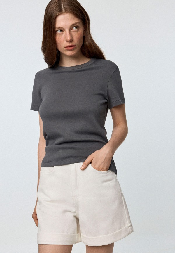 

Футболка Sela, Серый, KIRA SLIM FIT