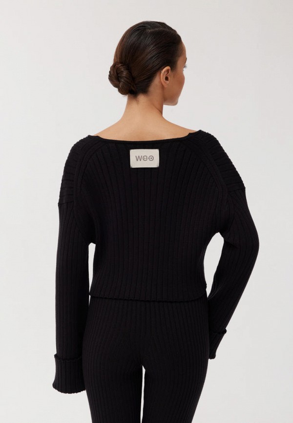 Пуловер Woolook цвет Черный  Фото 3