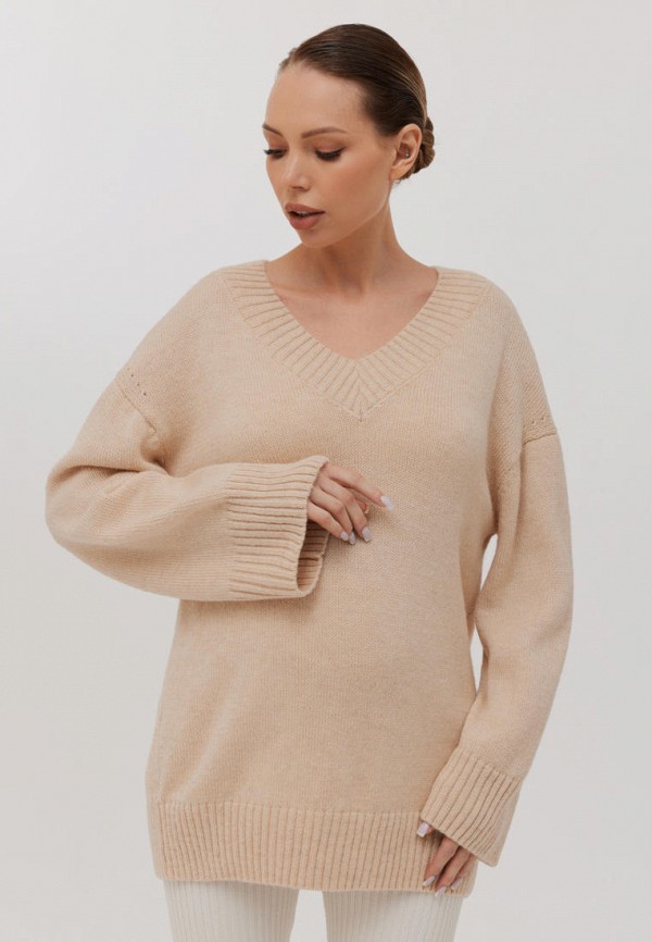 Пуловер Woolook цвет Бежевый 