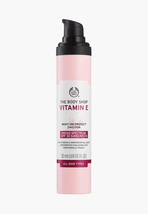 

Эмульсия для лица The Body Shop, Розовый, "Витамин Е" SPF 30 PA+++
