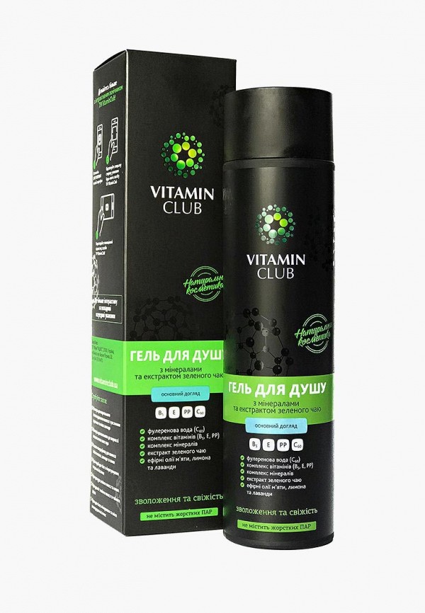 

Гель для душа VitaminClub, Черный