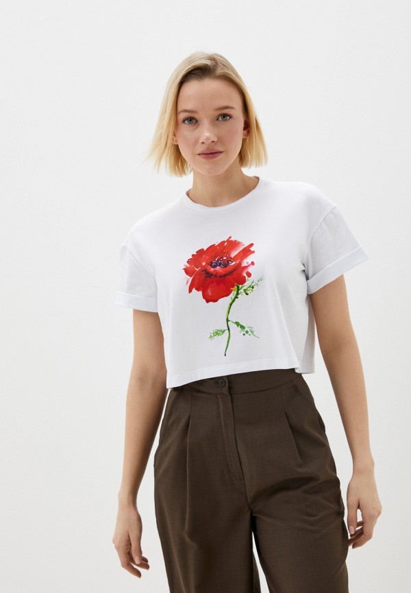 фото Футболка маковцвет