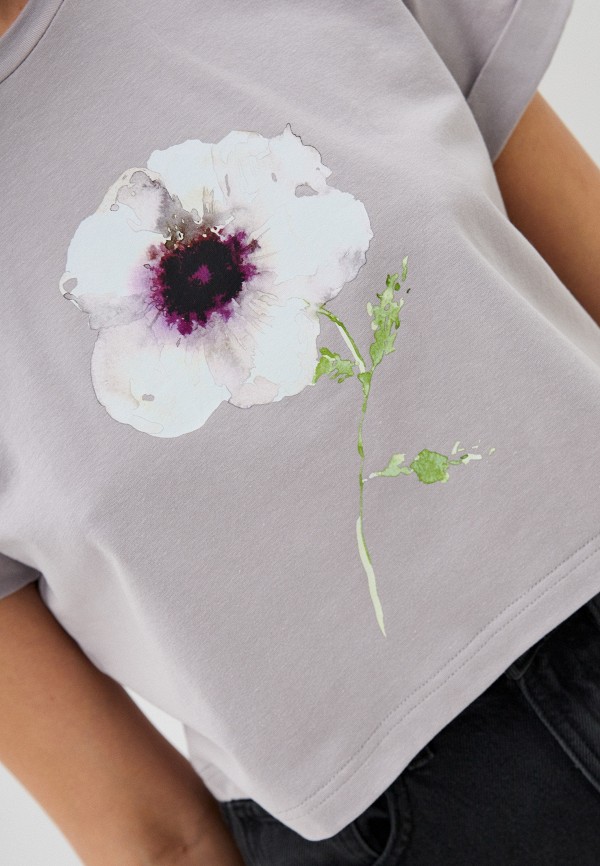 фото Футболка маковцвет