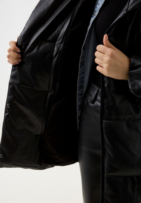 фото Куртка кожаная утепленная befree