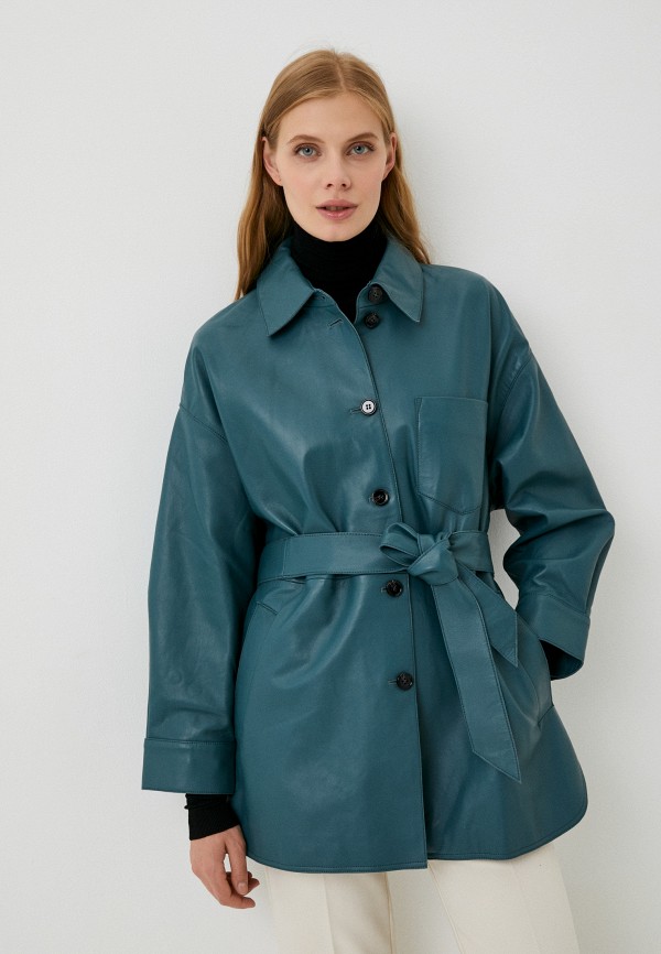 фото Куртка кожаная снежная королева