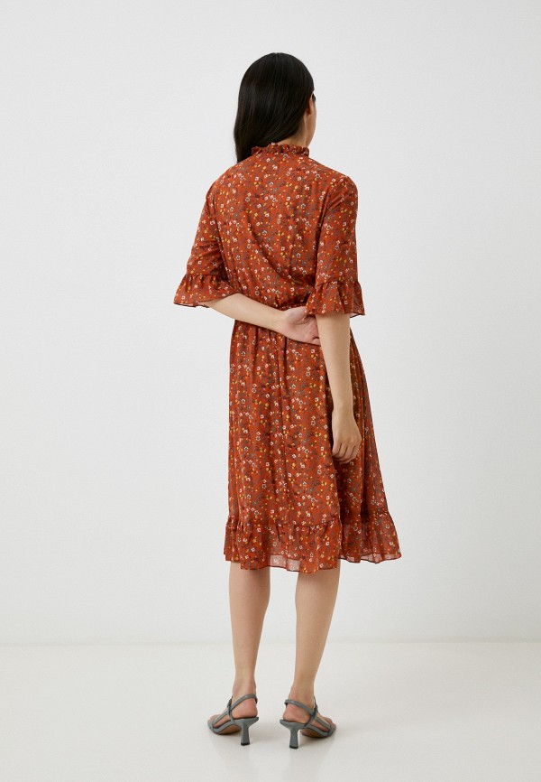 Платье Adele Fashion коричневый, размер 50, фото 3