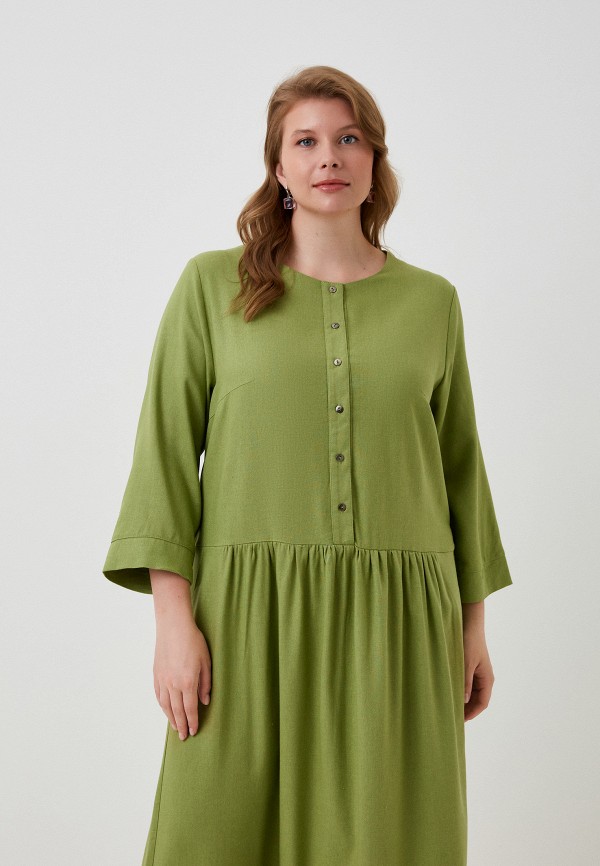 Платье Cleo зеленый, размер 48, фото 2