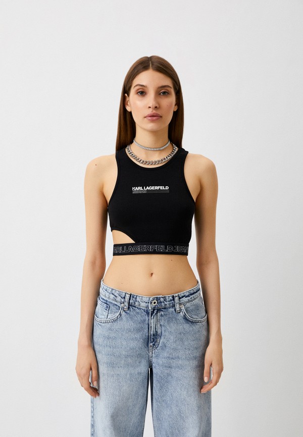 

Топ спортивный Karl Lagerfeld Jeans, Черный