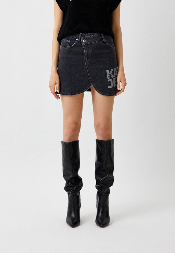 

Юбка джинсовая Karl Lagerfeld Jeans, Серый