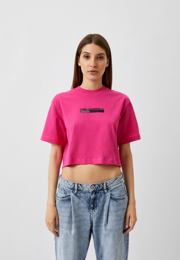 

Футболка Karl Lagerfeld Jeans, Фуксия