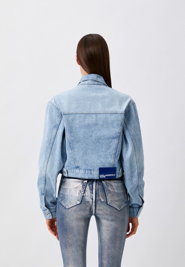 Куртка джинсовая Karl Lagerfeld Jeans голубой, размер 40, фото 3