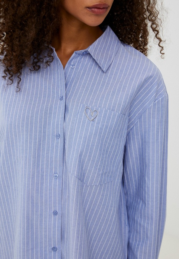 Рубашка Zolla голубой, размер 50, фото 4