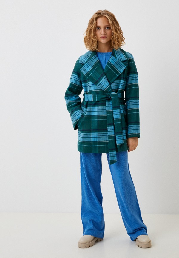 Пальто Louren Wilton бирюзовый, размер 46, фото 2