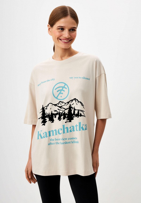 

Футболка Sela, Бежевый, Kamchatka Collection