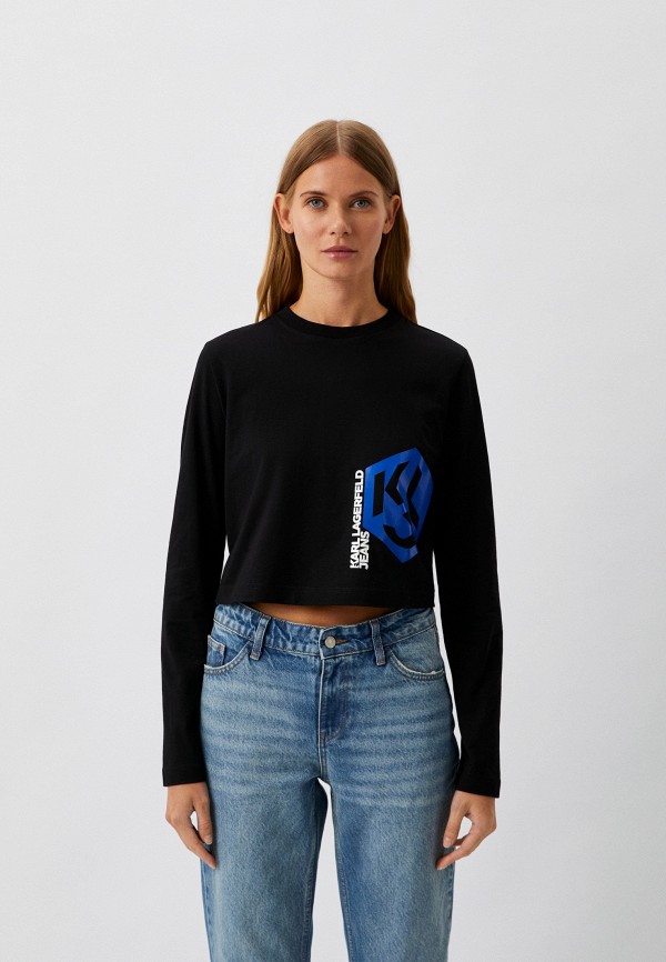 

Лонгслив Karl Lagerfeld Jeans, Черный